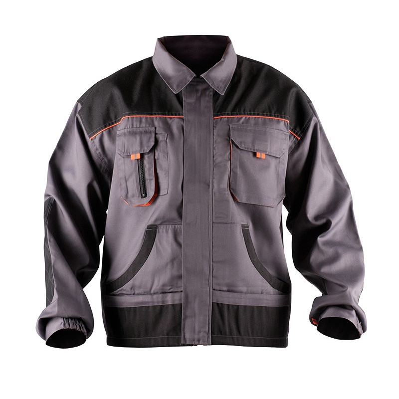 Kurtka ekon. Jack (BE-01-002), bawełna/poliester, rozm. 52, szaro-pomarańczowy