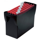 Pojemnik na teczki zawieszkowe HAN Swing, polistyren, A4, czarny