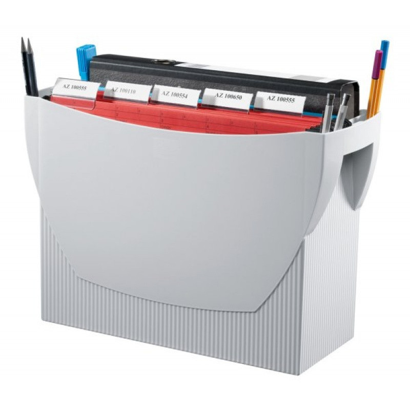 Pojemnik na teczki zawieszkowe HAN Swing, polistyren, A4, szary