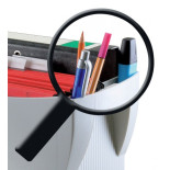 Pojemnik na teczki zawieszkowe HAN Swing, polistyren, A4, szary