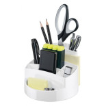 Przybornik na biurko HAN Rondo, 9 komór, biały