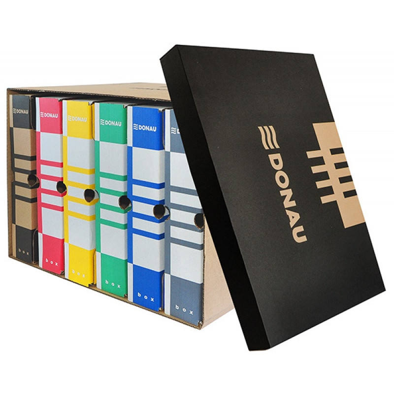 Pudło archiwizacyjne DONAU, karton, zbiorcze, górne, brązowe