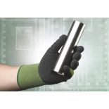 Rękawice Virdis, montażowe, nylon+lateks, rozm. 10, zielono-czarny