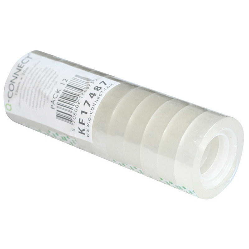 Taśma biurowa Q-CONNECT, 12mm, 20m, 12szt.