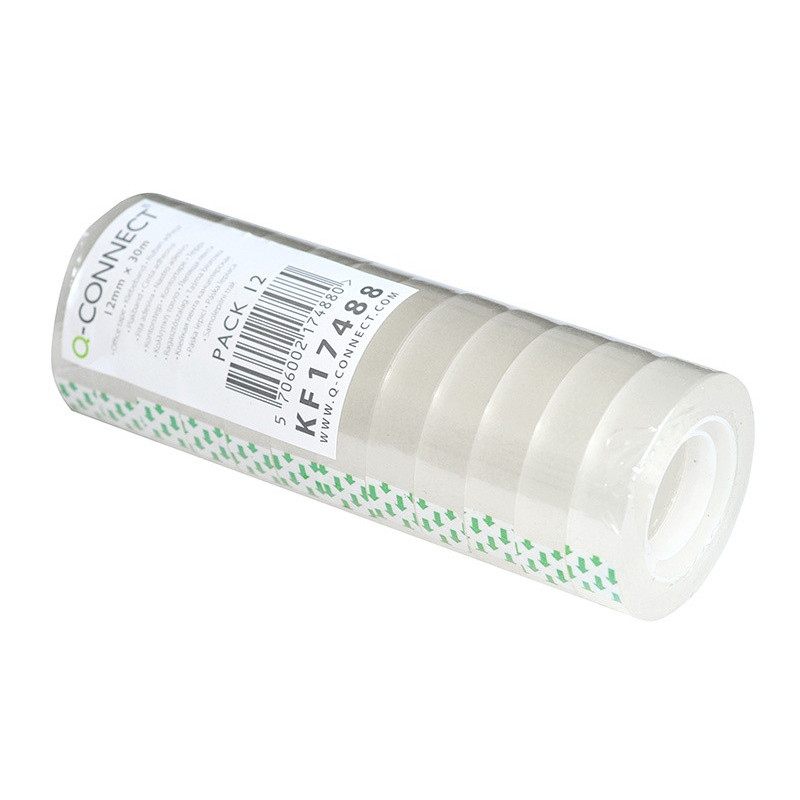 Taśma biurowa Q-CONNECT, 12mm, 30m, 12szt.