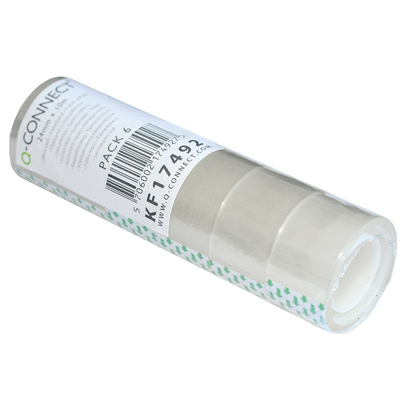 Taśma biurowa Q-CONNECT, 24mm, 10m, 6szt.