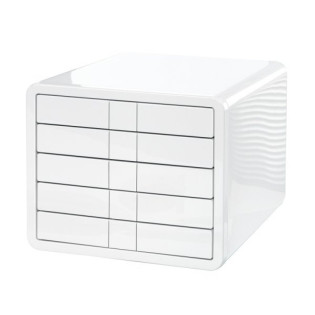 Zestaw 5 szufladek HAN iBox, ABS, A4, biały