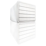 Zestaw 5 szufladek HAN iBox, ABS, A4, biały