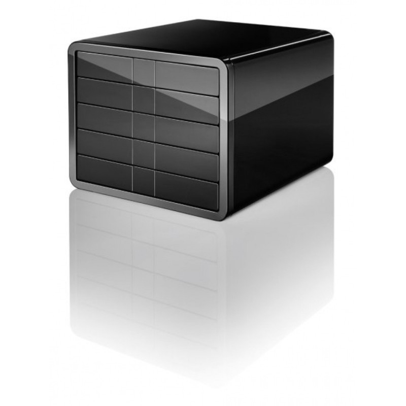 Zestaw 5 szufladek HAN iBox, ABS, A4, czarny