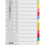 Przekładki OFFICE PRODUCTS, karton, A4, 223x297mm, 12 kart, mix kolorów