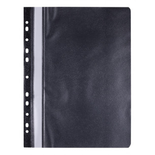 Skoroszyt OFFICE PRODUCTS, PP, A4, miękki, 100/170mikr., wpinany, czarny