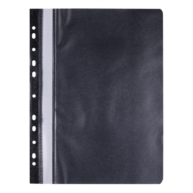 Skoroszyt OFFICE PRODUCTS, PP, A4, miękki, 100/170mikr., wpinany, czarny