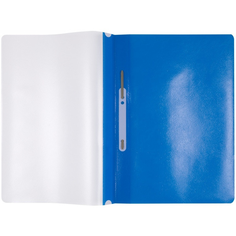 Skoroszyt OFFICE PRODUCTS, PP, A4, miękki, 100/170mikr., wpinany, niebieski