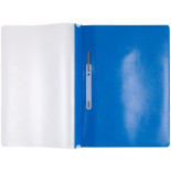 Skoroszyt OFFICE PRODUCTS, PP, A4, miękki, 100/170mikr., wpinany, niebieski