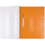 Skoroszyt OFFICE PRODUCTS, PP, A4, miękki, 100/170mikr., wpinany, pomarańczowy