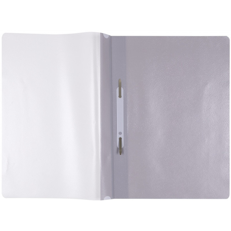 Skoroszyt OFFICE PRODUCTS, PP, A4, miękki, 100/170mikr., wpinany, szary