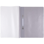 Skoroszyt OFFICE PRODUCTS, PP, A4, miękki, 100/170mikr., wpinany, szary
