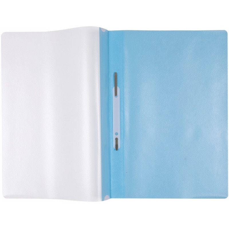 Skoroszyt OFFICE PRODUCTS, PP, A4, miękki, 100/170mikr., wpinany, jasnoniebieski