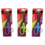 Nożyczki biurowe SCOTCH® (14075-MI), dla studentów, 18cm, mix kolorów