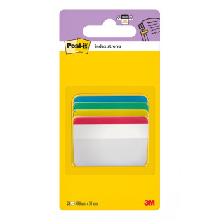 Zakładki indeksujące POST-IT® do archiwizacji (686-A1), PP, wygięte, 50,8x38mm, 4x6 kart., mix kolorów