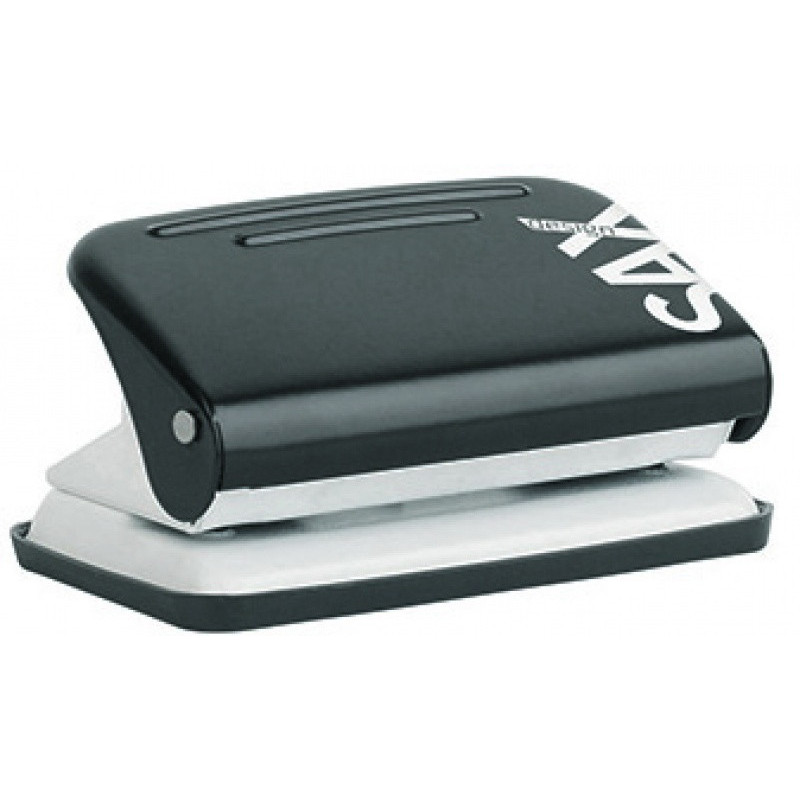 Dziurkacz SAXDesign 218 paperbox, dziurkuje do 12 kartek, czarny