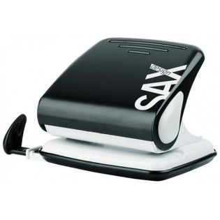 Dziurkacz SAXDesign 418 paperbox, dziurkuje do 30 kartek, czarny