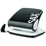 Dziurkacz SAXDesign 418 paperbox, dziurkuje do 30 kartek, czarny