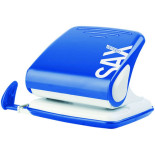 Dziurkacz SAXDesign 418 paperbox, dziurkuje do 30 kartek, niebieski