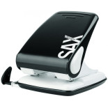 Dziurkacz SAXDesign 518 paperbox, dziurkuje do 40 kartek, czarny