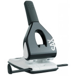 Dziurkacz SAXDesign 618 paperbox, dziurkuje do 65 kartek, czarny