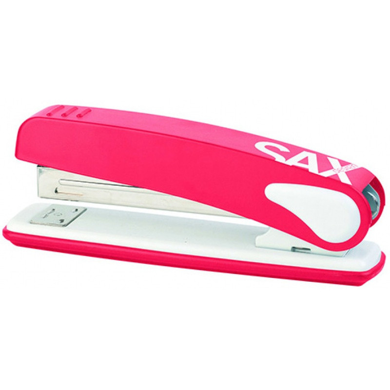 Zszywacz SAXDesign 249 paperbox, zszywa do 25 kartek, czerwony