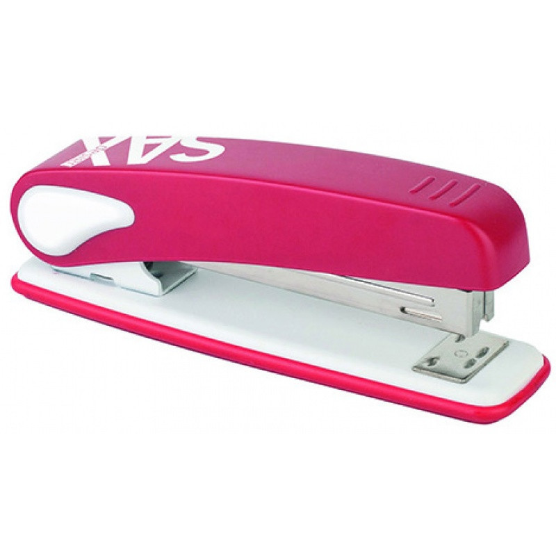 Zszywacz SAXDesign 249 paperbox, zszywa do 25 kartek, czerwony