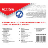 Koperty na płyty CD/DVD OFFICE PRODUCTS, do wpinania, PP, 10szt., transparentny