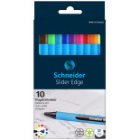 Zestaw długopisów w etui SCHNEIDER Slider Edge, XB, 10 szt., miks kolorów