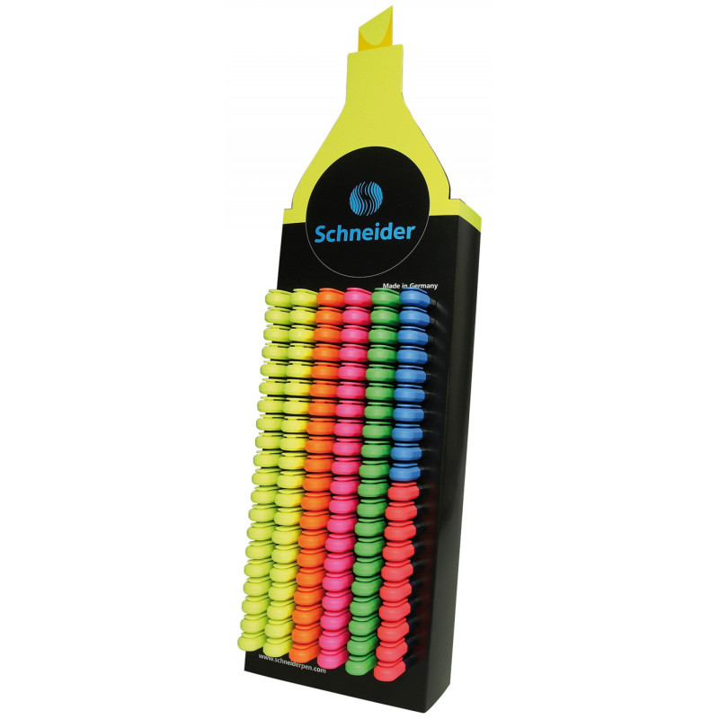 Display zakreślaczy SCHNEIDER Job, 1-5 mm, 120 szt., miks kolorów