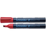 Marker permanentny SCHNEIDER Maxx 233, ścięty, 1-5mm, czerwony