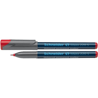 Foliopis permanentny SCHNEIDER Maxx 220 S, 0,4mm, czerwony