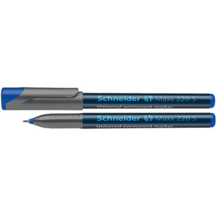 Foliopis permanentny SCHNEIDER Maxx 220 S, 0,4mm, niebieski