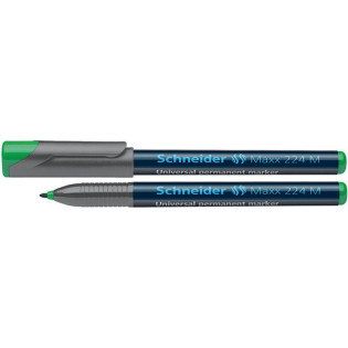 Foliopis permanentny SCHNEIDER Maxx 224, M, 1,0mm, zielony