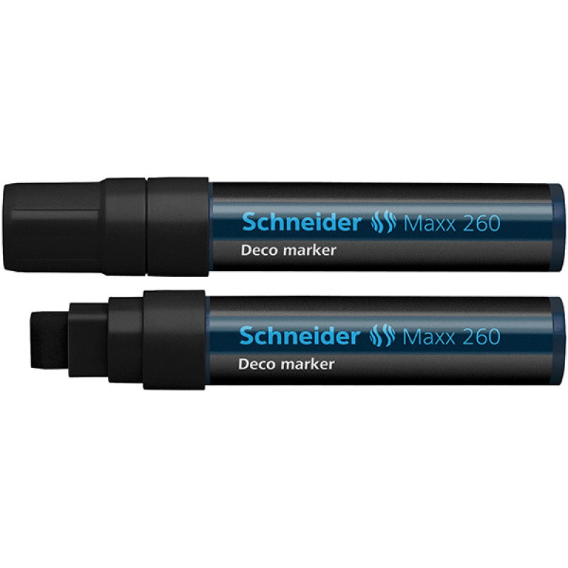Marker kredowy SCHNEIDER Maxx 260 Deco, 5-15mm, czarny