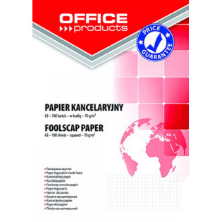 Papier kancelaryjny OFFICE PRODUCTS, kratka, A3, 100ark.