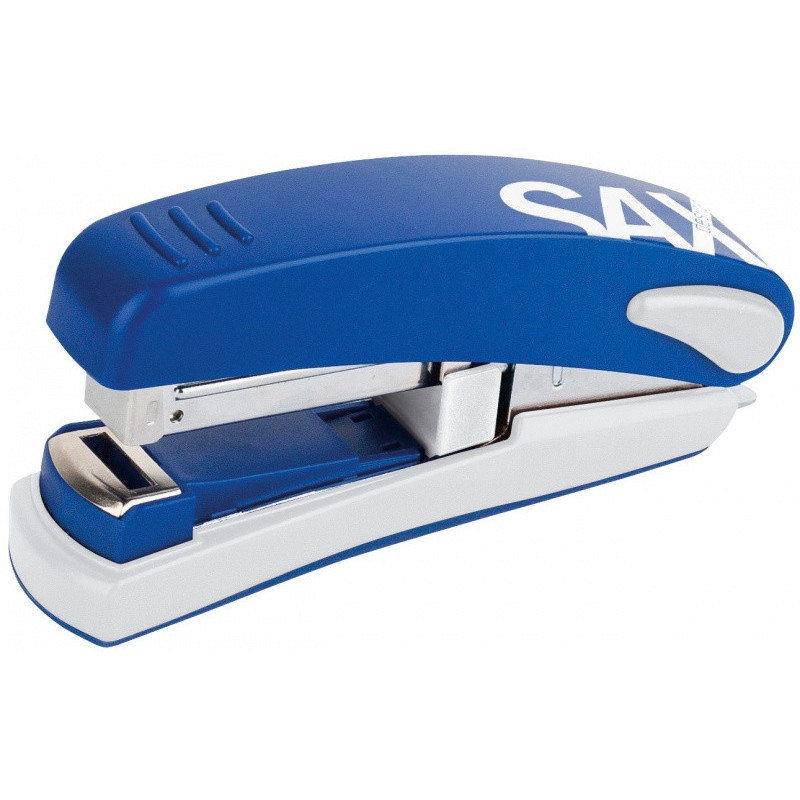 Zszywacz SAXDesign 539, zszywa do 30 kartek, na płasko, niebieski