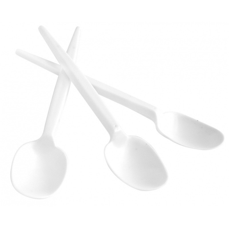 Łyżeczka plastikowa OFFICE PRODUCTS, 12cm, 100 szt., biała