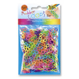 Gumki RUBBER LOOPS, ósemki, 500szt., mix kolorów