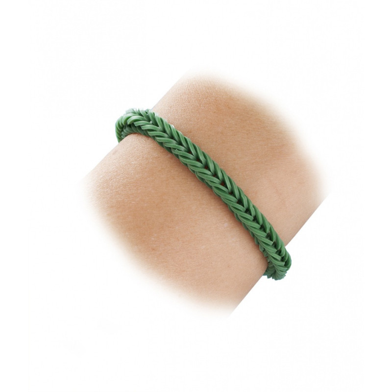 Gumki RUBBER LOOPS, 500szt., ciemnozielone