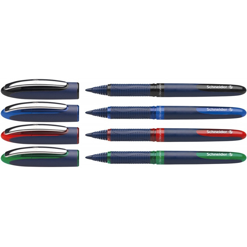 Zestaw piór kulkowych SCHNEIDER One Business, 0,6 mm, 4szt., miks kolorów