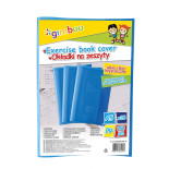 Okładka na zeszyt GIMBOO, krystaliczna, A5, 150mikr., niebieska