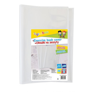 Okładka na zeszyt GIMBOO, krystaliczna, A4, 150mikr., transparentna