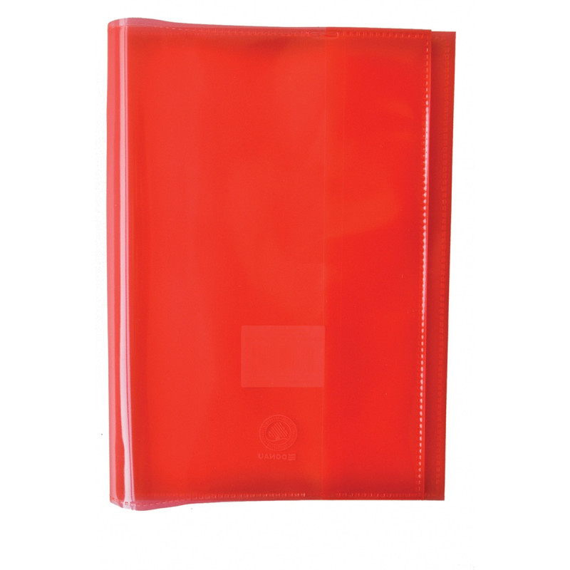 Okładka na zeszyt GIMBOO, krystaliczna, A4, 150mikr., czerwona