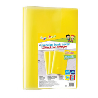 Okładka na zeszyt GIMBOO, krystaliczna, A4, 150mikr., żółta